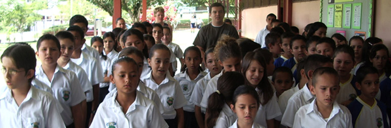 volunteer in teaching math science and physical education in San Jose, Puntarenas, Costa Rica